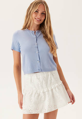 Pcorina Ss O-neck Knit Cardigan