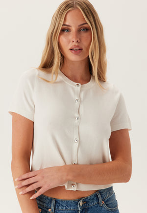 Pcorina Ss O-neck Knit Cardigan