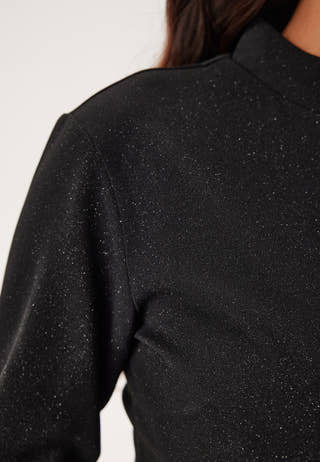 Pcpaige Reem Ls Mock Neck Dres