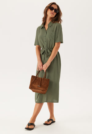 Pcpia 2/4 MIDI SHIRT DRESS