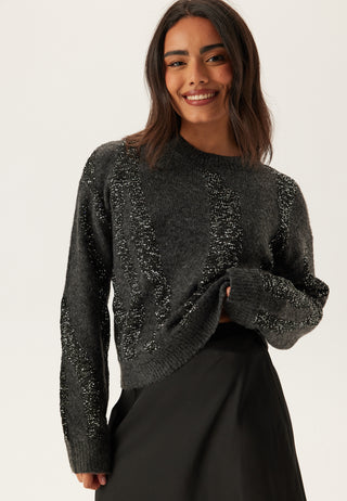 Pcrada Ls O-neck Sequin Knit