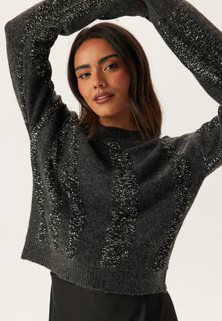 Pcrada Ls O-neck Sequin Knit