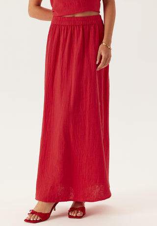 Pcsastina Hw Maxi Slit Skirt