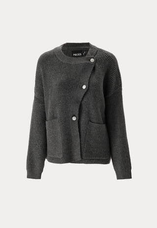 Pcsiga Ls Overlap Knit Cardiga