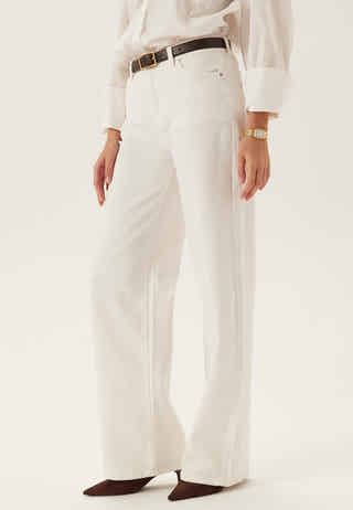 Pcsilke Mw Wide Colered Jeans