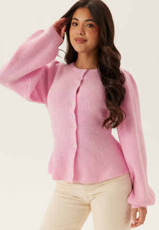 Pcsilly Ls Puff Knit Cardigan