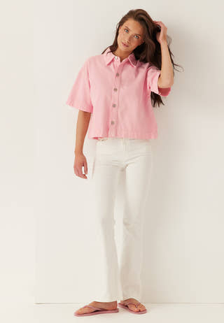 Pcsky Ss A-shape Denim Top