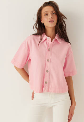 Pcsky Ss A-shape Denim Top