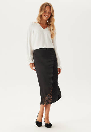 Pctiffany Ls V-neck Top