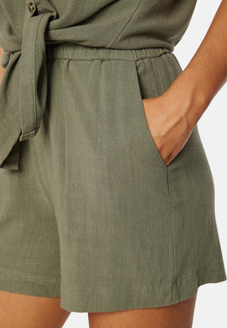 Pcvinsty HW Linen Shorts