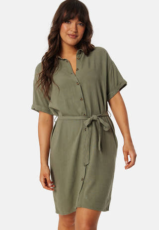 Pcvinsty Linen Shirt Dress