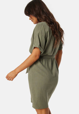 Pcvinsty Linen Shirt Dress
