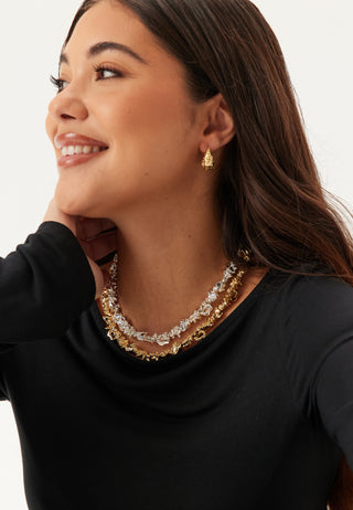 Act Recycled Necklace Gold-pla