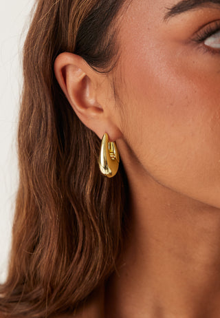 Autumn Chunky Retro Hoop Earri