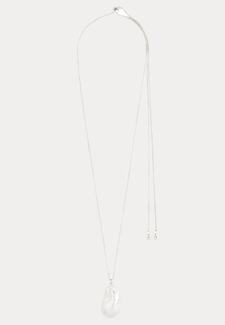 Sky Pearl Necklace Silver-plat