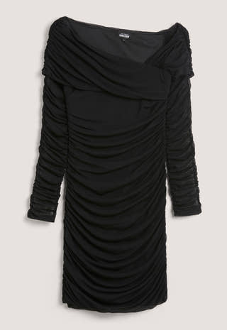 Ruched Assymetric Dress