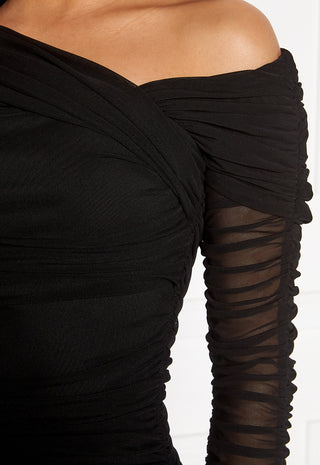 Ruched Assymetric Dress