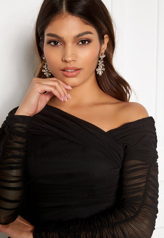 Ruched Assymetric Dress