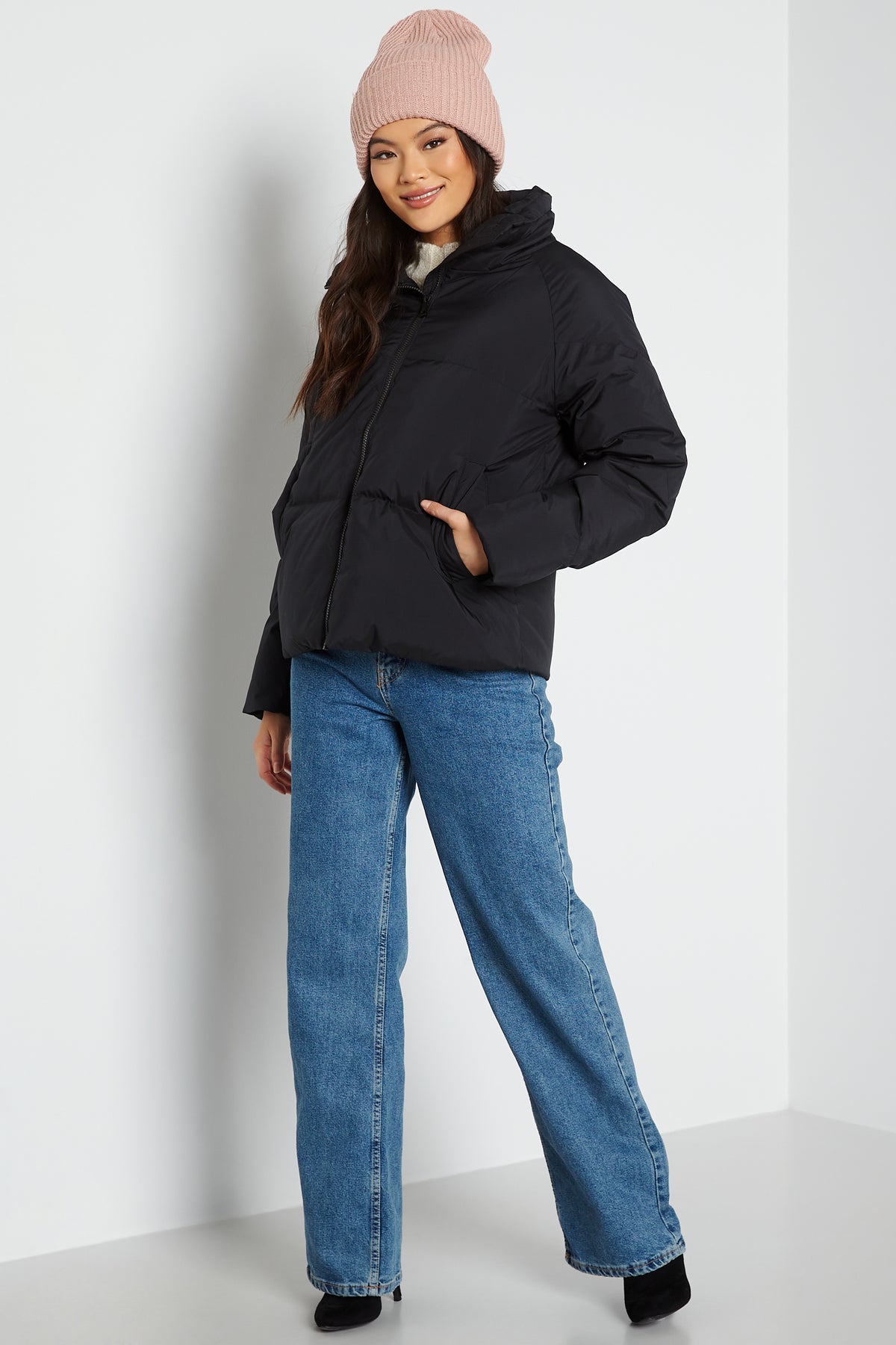 Selected - Daisy Down Jacket - Autumn jackets - Black
