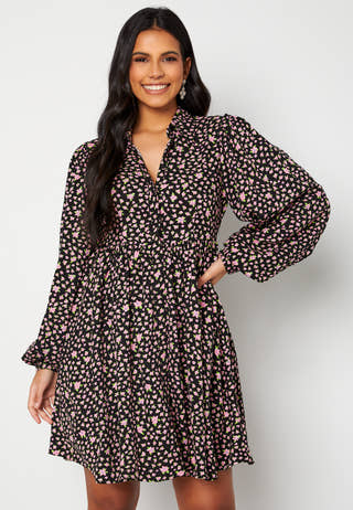 Judita LS Short Shirt Dress