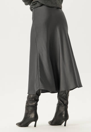 Lena High Waist Midi Skirt