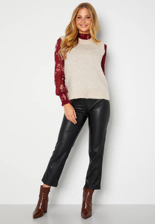 Lulu Knit Vest O-Neck