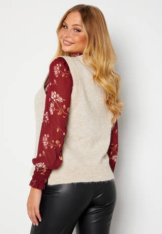 Lulu Knit Vest O-Neck