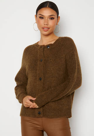 Slflulu LS knit short cardigan