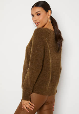 Slflulu LS knit short cardigan