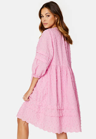 Minja 3/4 Broderi Knee Dress