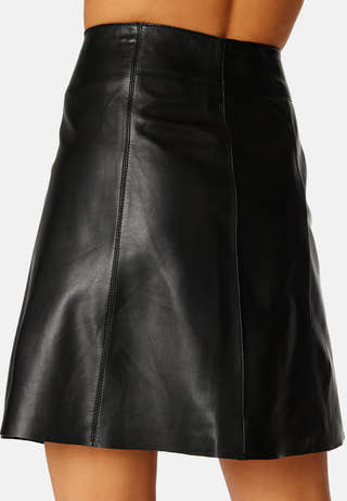 Slfnew Ibi Leather Skirt