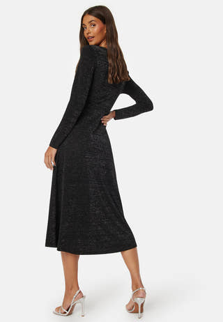 Rue LS Midi Glitter Dress