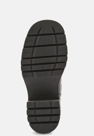 Sage Leather High Heel Boot