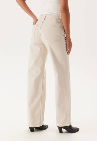 Slfalice Hw Wide Long Ecru Jea
