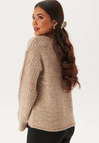 Slfalva Structure Ls Knit O-neck
