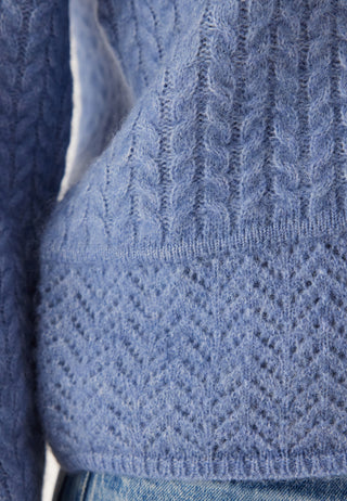 Slfalva Structure Ls Knit O-neck