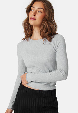 Slfanna LS Crew Neck Tee