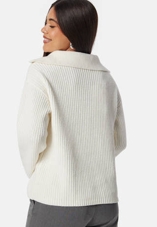 Slfbloomie Ls Knit Half Zip