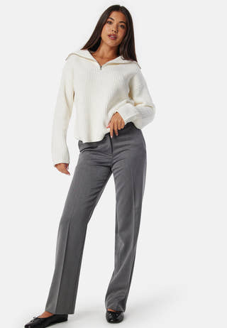 Slfbloomie Ls Knit Half Zip