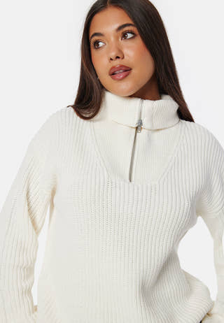 Slfbloomie Ls Knit Half Zip