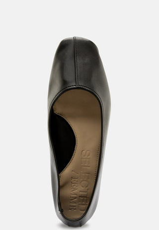 Slfelia leather ballerina
