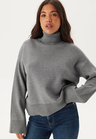 Slfkamma Ls Knit Roll Neck Noo