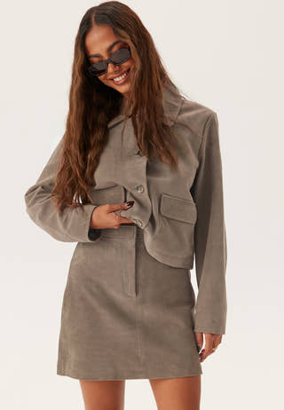 Slfkaya Mw Suede Skirt