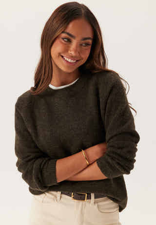 Slflulu LS Knit O-Neck