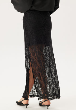 Slfmista Hw Ankle Lace Skirt