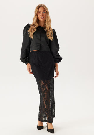 Slfmista Hw Ankle Lace Skirt