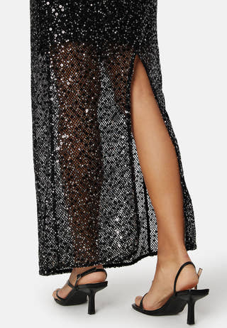Slfnoel Ls Ankle Sequins dress