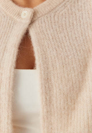 Slfsia Ras 2/4 Rib Knit Cardigan