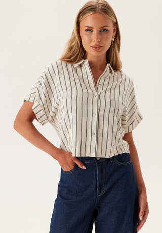 Slfviva Ss Striped Cropped Sun
