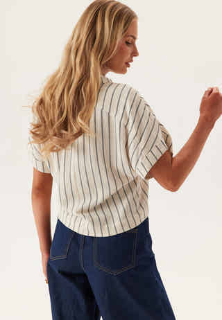 Slfviva Ss Striped Cropped Sun